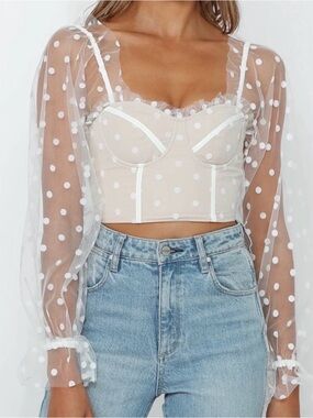Hello Molly Malibu Sunset Top White - Small